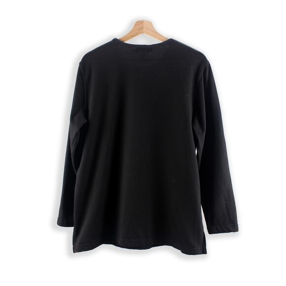 90s Vintage Sweatshirt - Classic Christmas Jumper - Cute Cat Shirt - M - Picture 2 of 3